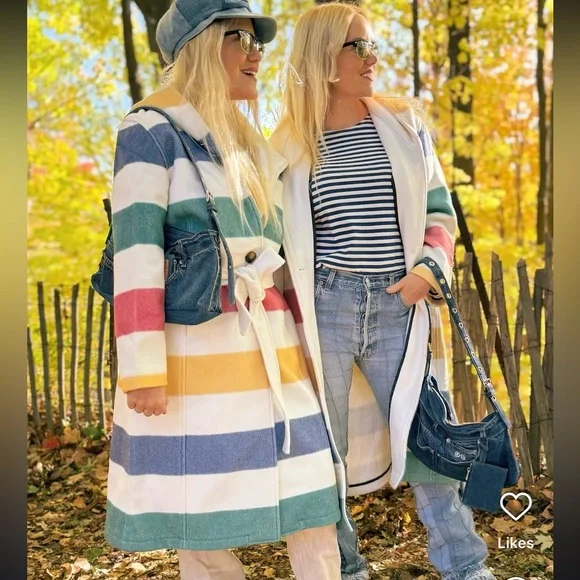 HBC Stripes Hudson’s Bay Company Blanket Coat - Picture 5 of 16